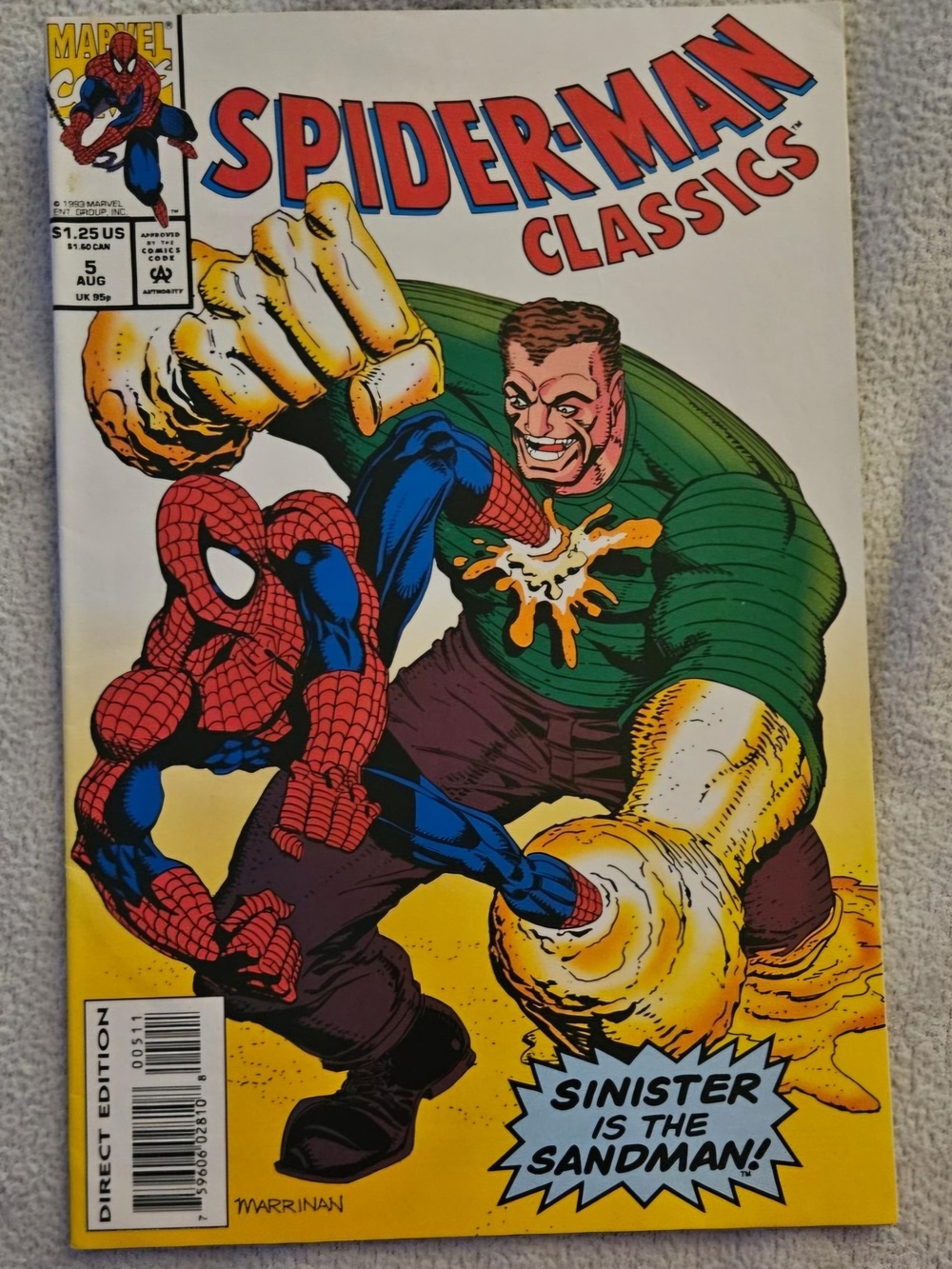 SPIDER-MAN CLASSICS marvel 1993 #5 Raw Grade 9-9.4 Very Low CGC CENSUS